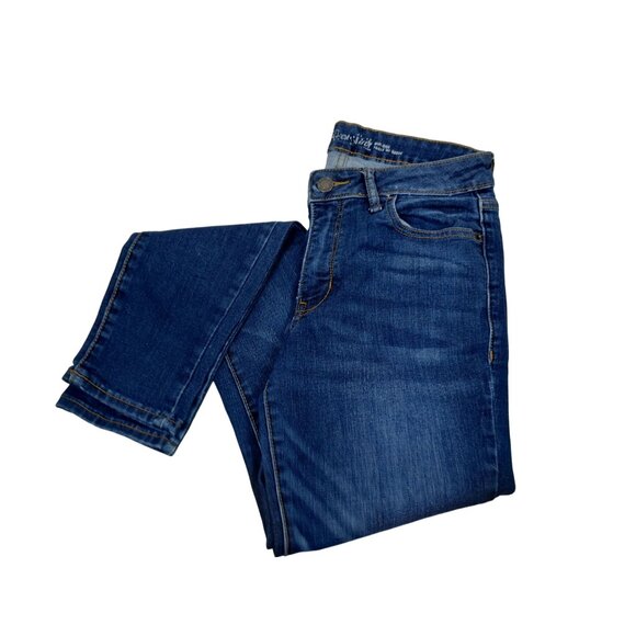 Old Navy Womens 8 Regular Rock Star Mid Rise Denim Straight Leg Jeans - Picture 2 of 8